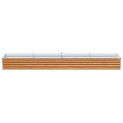 Garden Raised Bed 390 x 100 x 36 cm Galvanised Steel
