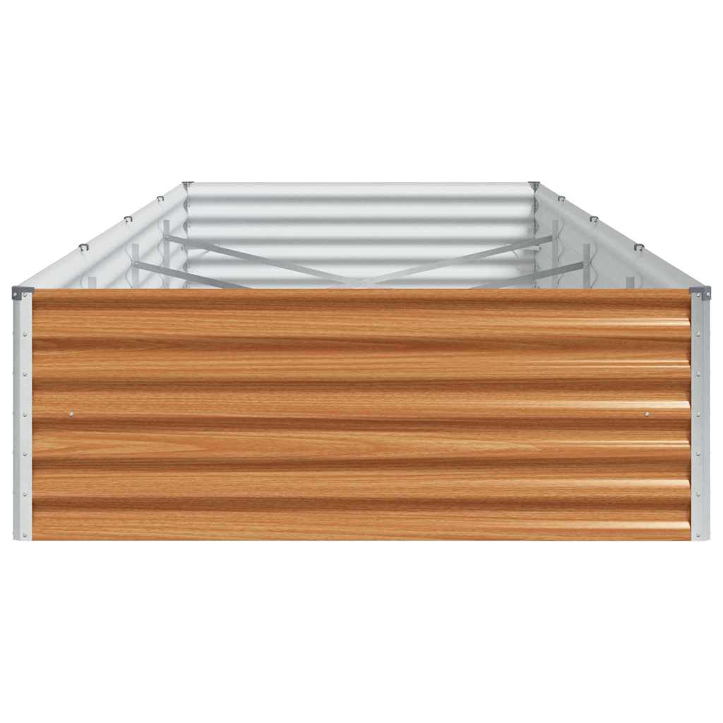 Garden Raised Bed 390 x 100 x 36 cm Galvanised Steel