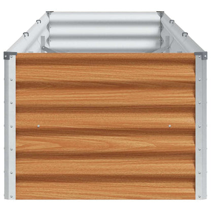 Garden Raised Bed Light Brown 290 x 50 x 36 cm Galvanised Steel
