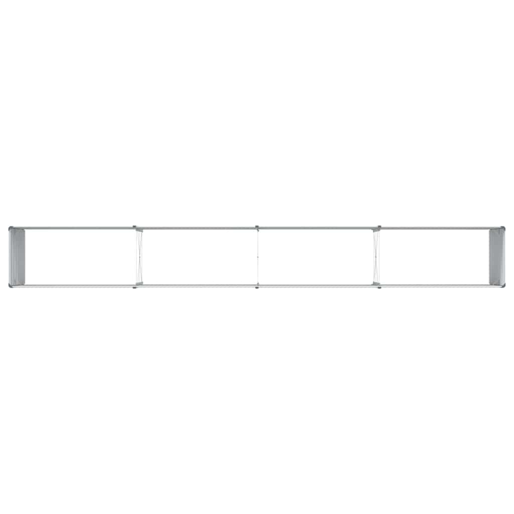 Garden Raised Bed Light Brown 320 x 40 x 77 cm Galvanised Steel