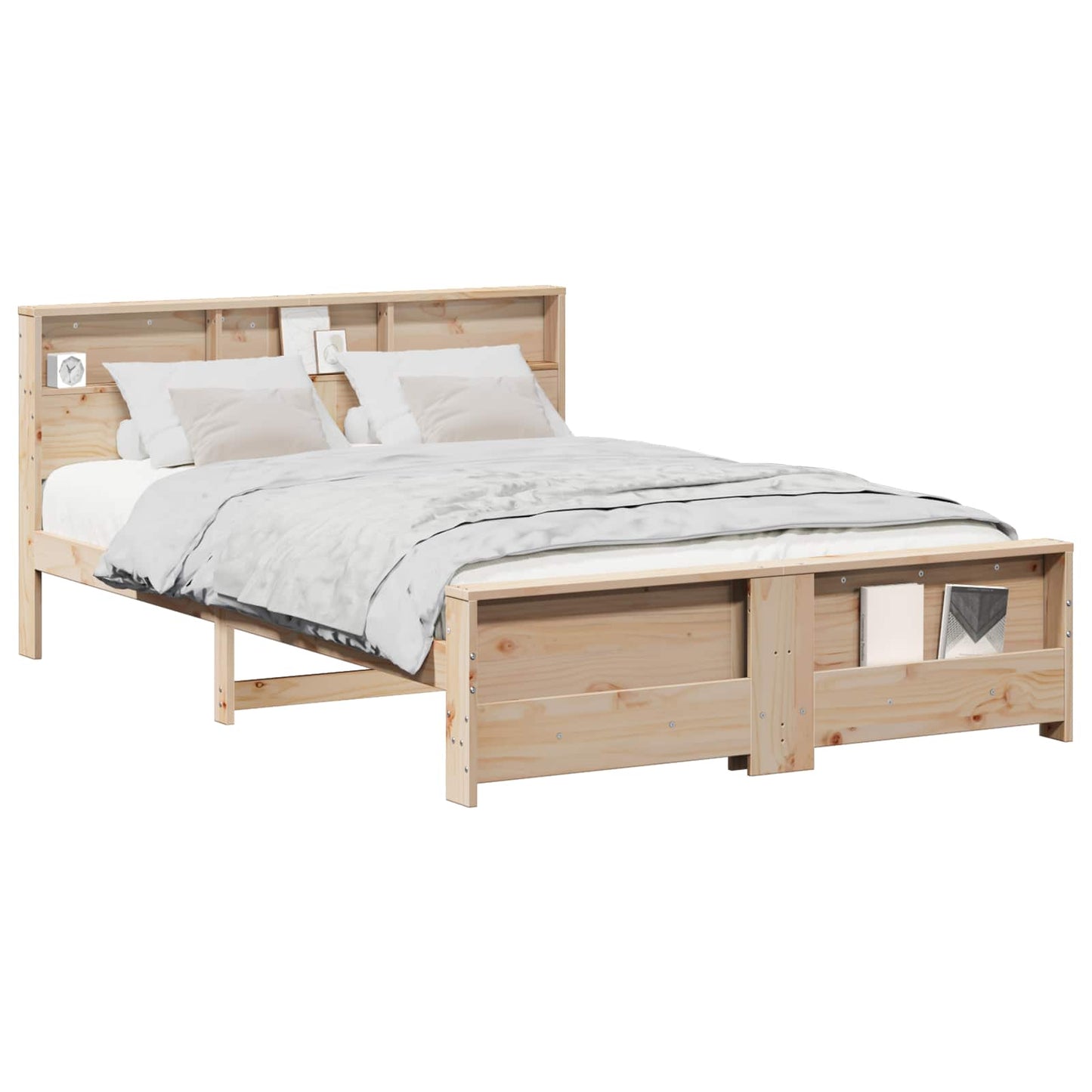 Bed Frame with Headboard Brown 160 x 200 cm Engineered Wood