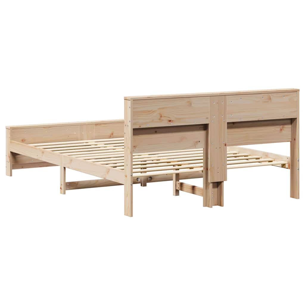 Bed Frame with Headboard Brown 160 x 200 cm Engineered Wood