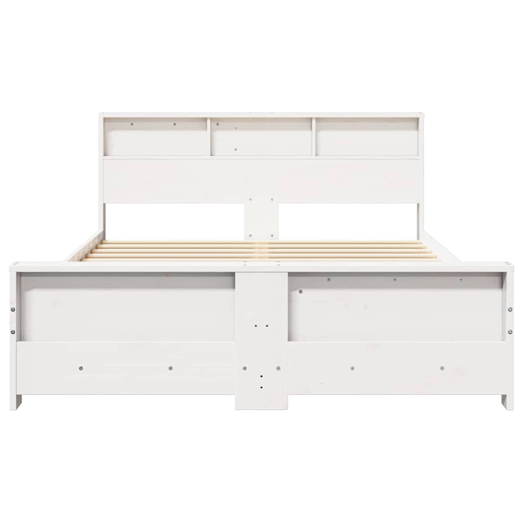 Bed Frame with Headboard White 160 x 200 cm Engineered Wood