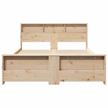 Bed Frame with Headboard Brown 150 x 200 cm Engineered Wood