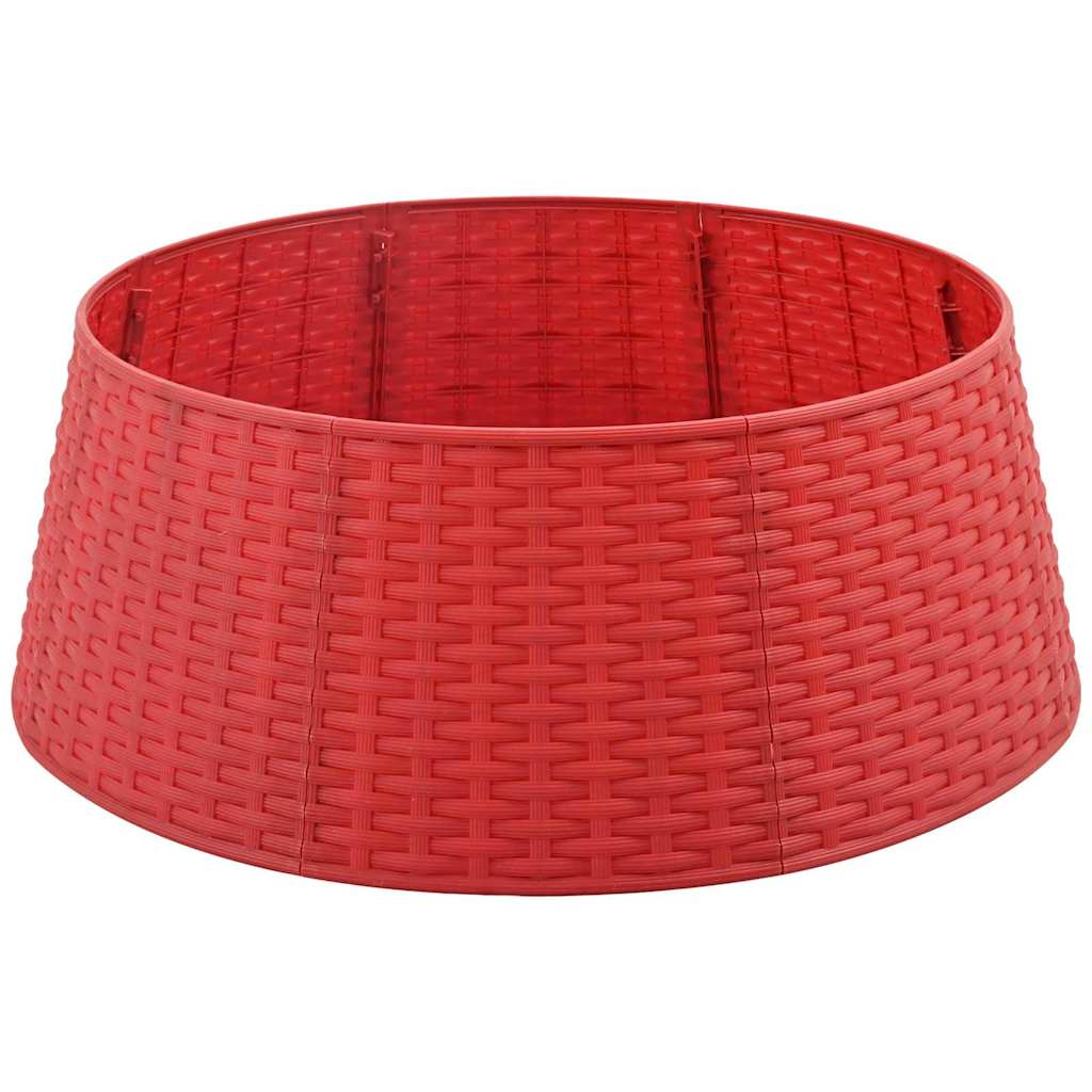 ChristmasTreeSkirt Red Ø 65 x 24 cm Plastic