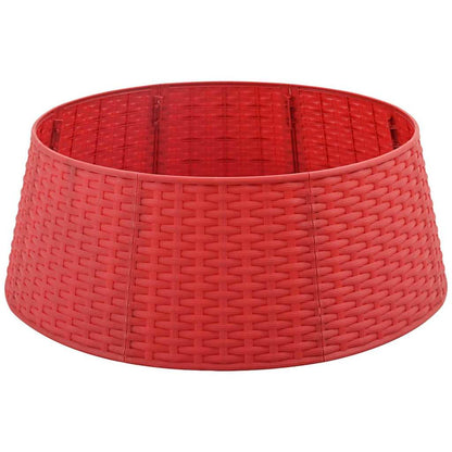 ChristmasTreeSkirt Red Ø 65 x 24 cm Plastic