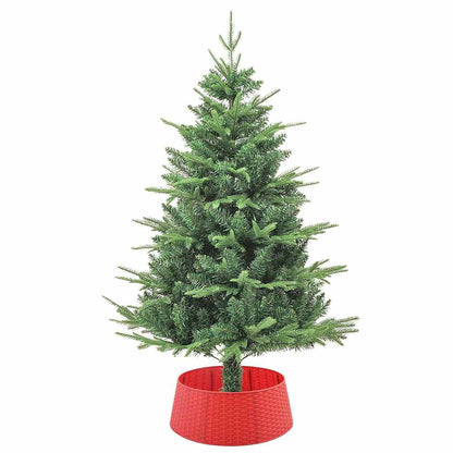ChristmasTreeSkirt Red Ø 65 x 24 cm Plastic