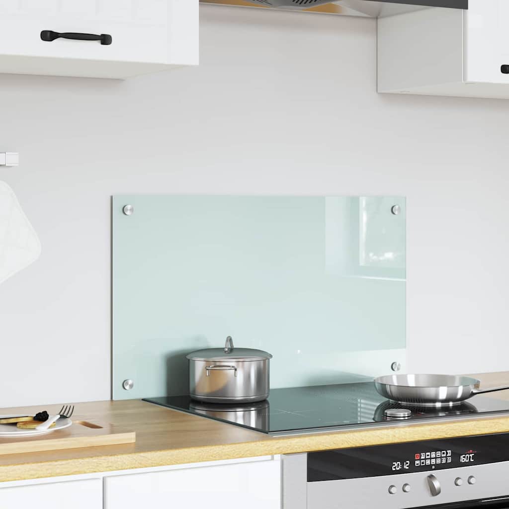 Kitchen Backsplash Milk 70 x 40 cm Tempered Glass