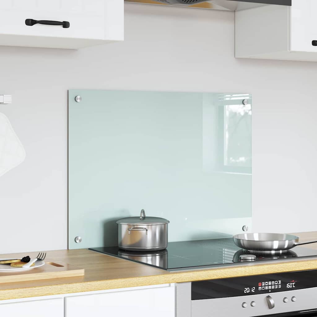 Kitchen Backsplash Milk 70 x 50 cm Tempered Glass