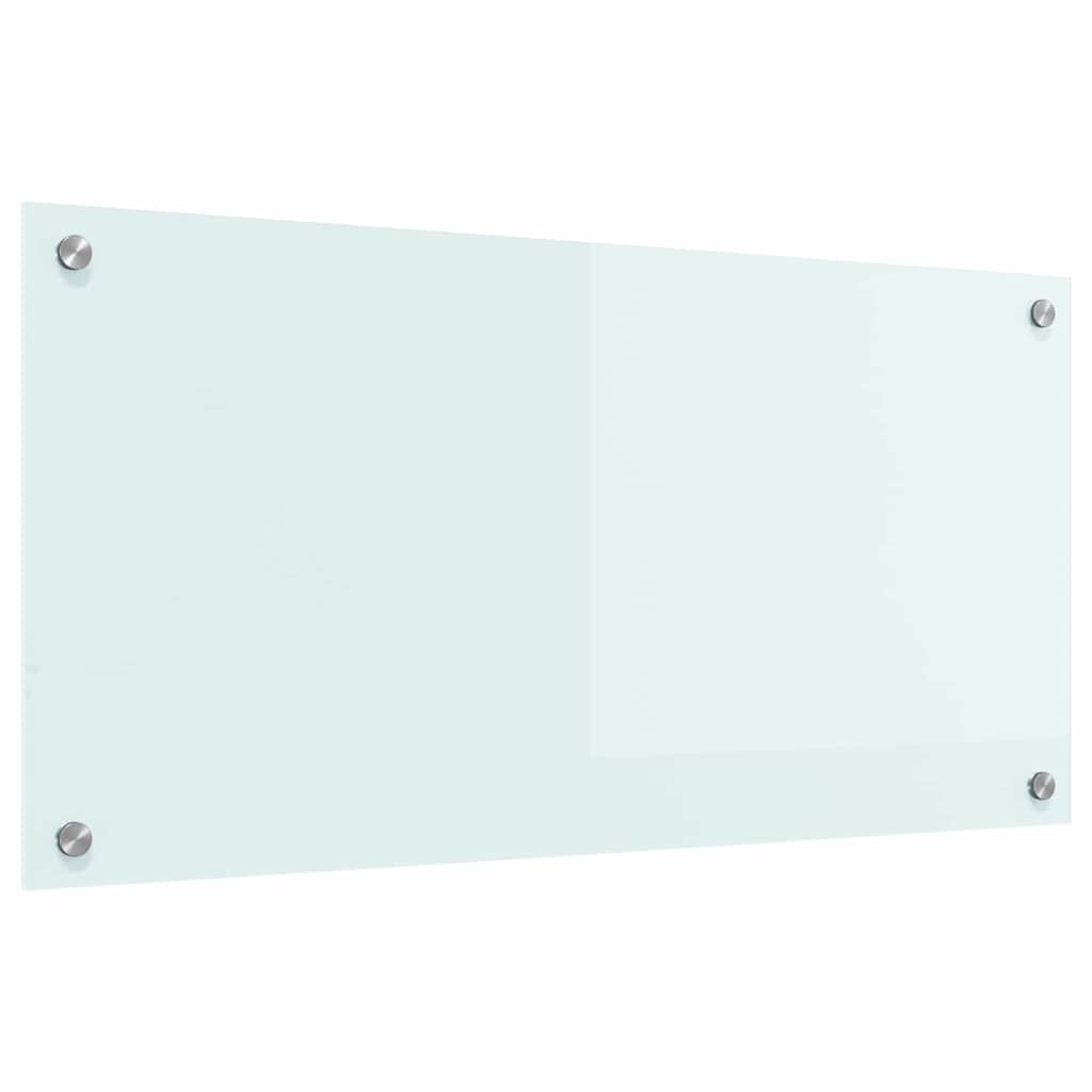 Kitchen Backsplash Milk 80 x 40 cm Tempered Glass
