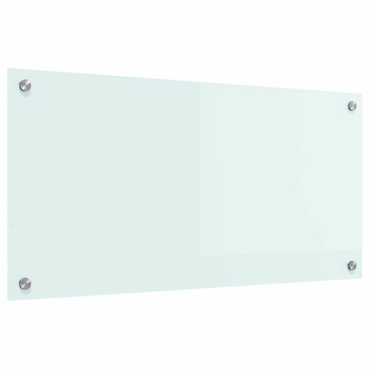 Kitchen Backsplash Milk 80 x 40 cm Tempered Glass