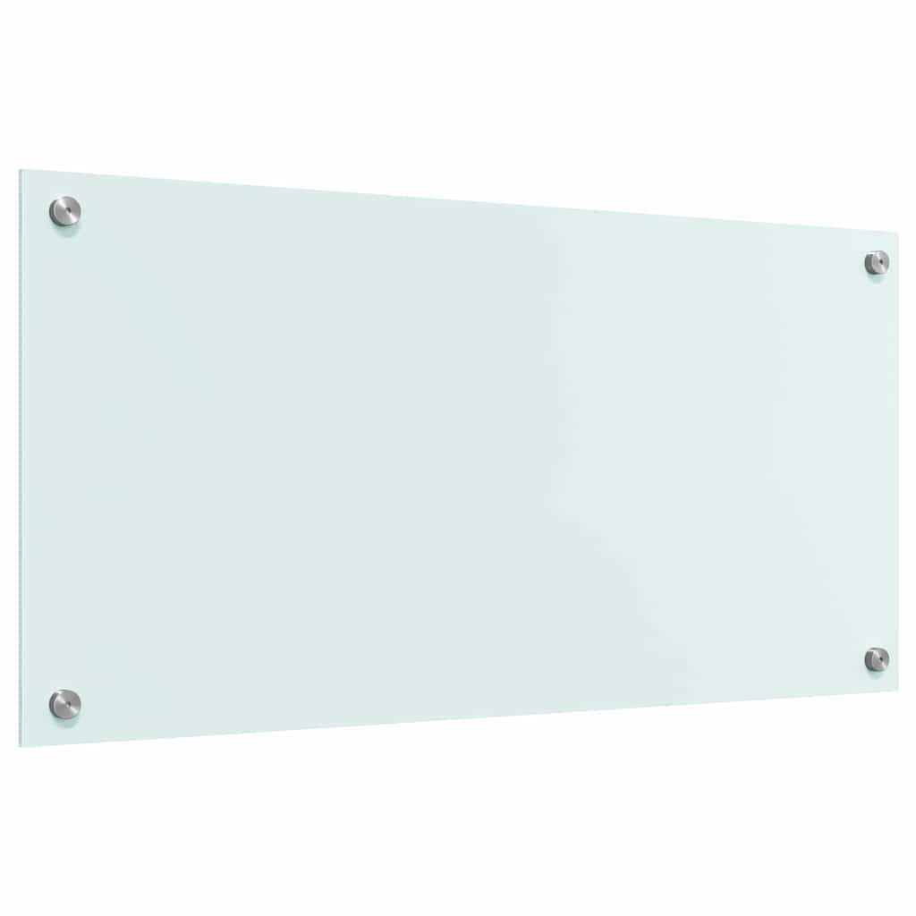 Kitchen Backsplash Milk 80 x 40 cm Tempered Glass