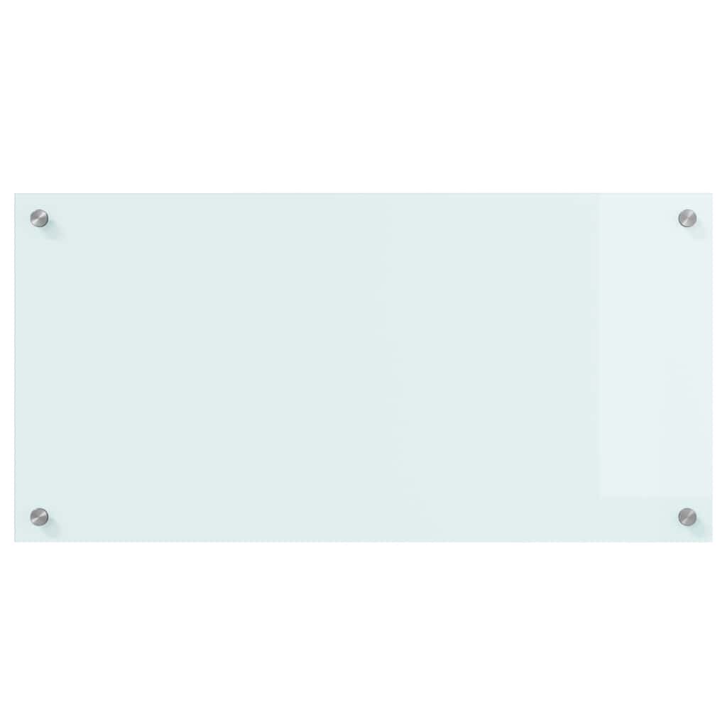 Kitchen Backsplash Milk 80 x 40 cm Tempered Glass