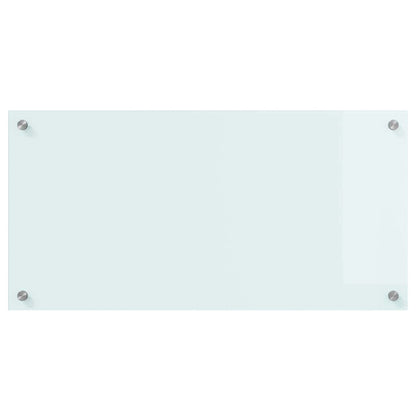 Kitchen Backsplash Milk 80 x 40 cm Tempered Glass