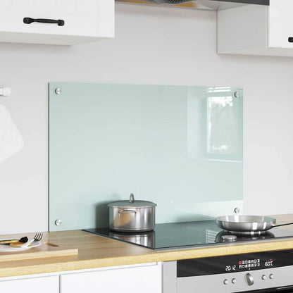 Kitchen Backsplash Milk 80 x 50 cm Tempered Glass