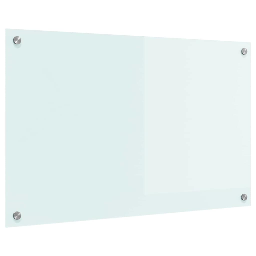 Kitchen Backsplash Milk 80 x 50 cm Tempered Glass