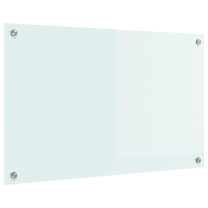 Kitchen Backsplash Milk 80 x 50 cm Tempered Glass