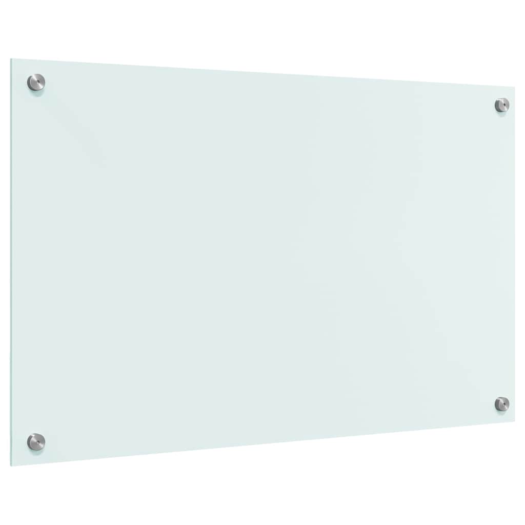 Kitchen Backsplash Milk 80 x 50 cm Tempered Glass