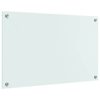 Kitchen Backsplash Milk 80 x 50 cm Tempered Glass
