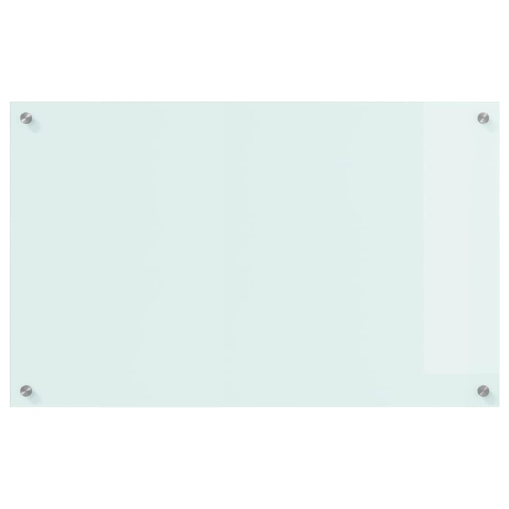 Kitchen Backsplash Milk 80 x 50 cm Tempered Glass