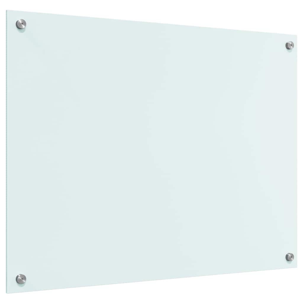 Kitchen Backsplash Milk 80 x 60 cm Tempered Glass