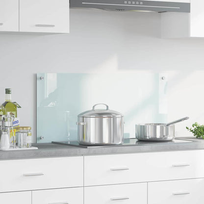 Kitchen Backsplash Milk 90 x 40 cm Tempered Glass