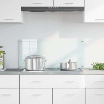 Kitchen Backsplash Milk 90 x 40 cm Tempered Glass