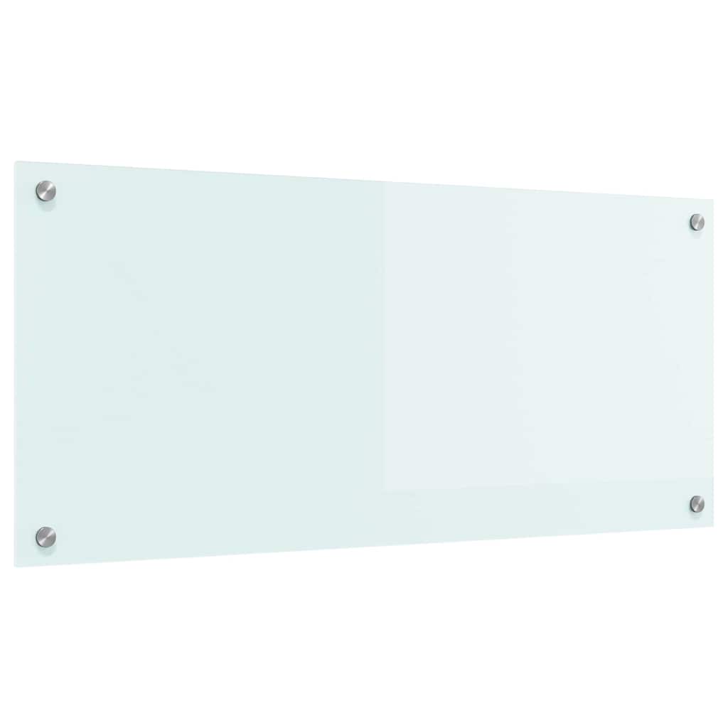 Kitchen Backsplash Milk 90 x 40 cm Tempered Glass