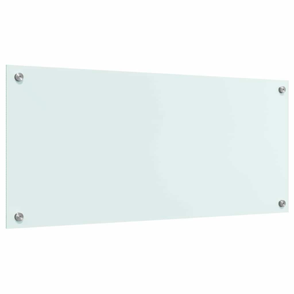 Kitchen Backsplash Milk 90 x 40 cm Tempered Glass