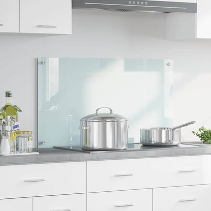 Kitchen Backsplash Milk 90 x 50 cm Tempered Glass