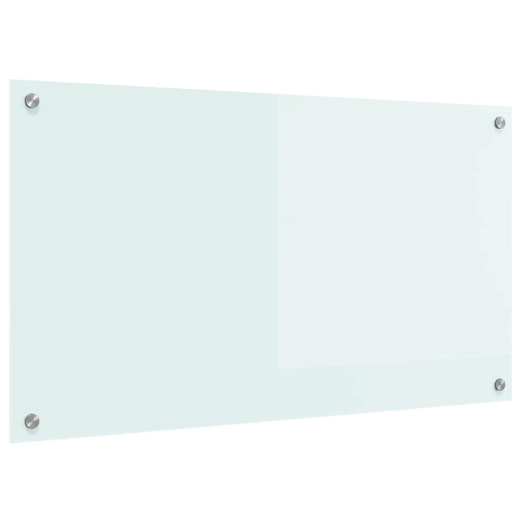 Kitchen Backsplash Milk 90 x 50 cm Tempered Glass