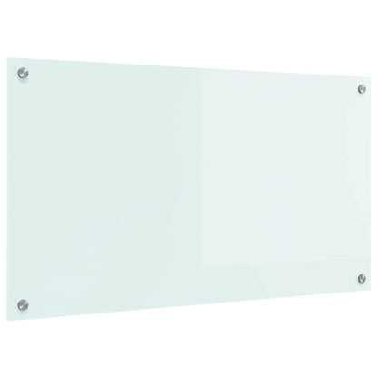 Kitchen Backsplash Milk 90 x 50 cm Tempered Glass