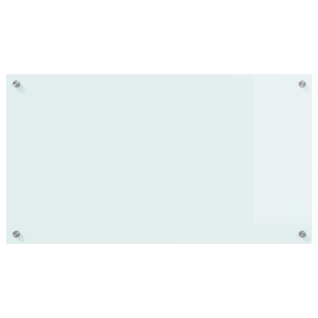 Kitchen Backsplash Milk 90 x 50 cm Tempered Glass