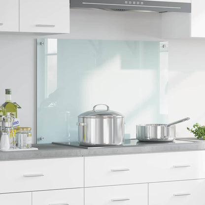 Kitchen Backsplash Milk 90 x 60 cm Tempered Glass