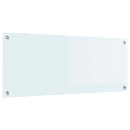 Kitchen Backsplash Milk 100 x 40 cm Tempered Glass