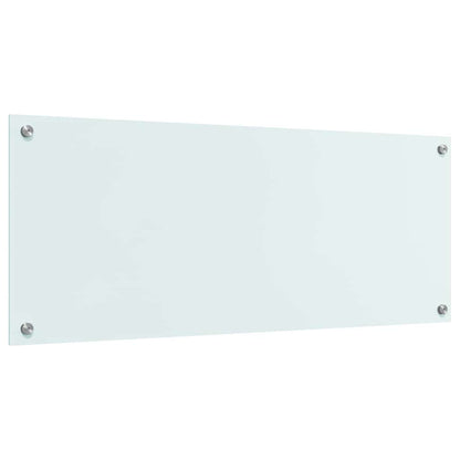 Kitchen Backsplash Milk 100 x 40 cm Tempered Glass
