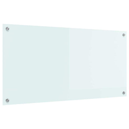 Kitchen Backsplash Milk 100 x 50 cm Tempered Glass