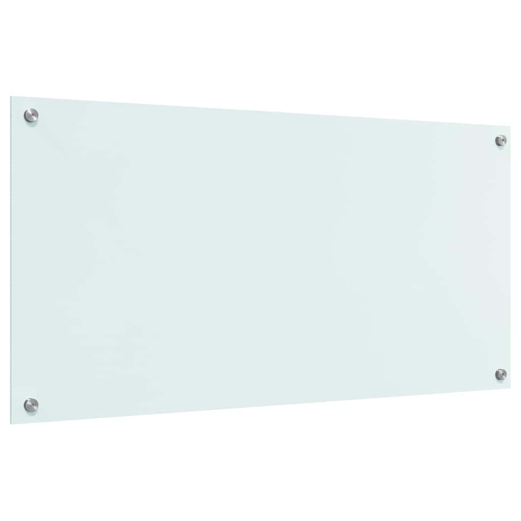 Kitchen Backsplash Milk 100 x 50 cm Tempered Glass
