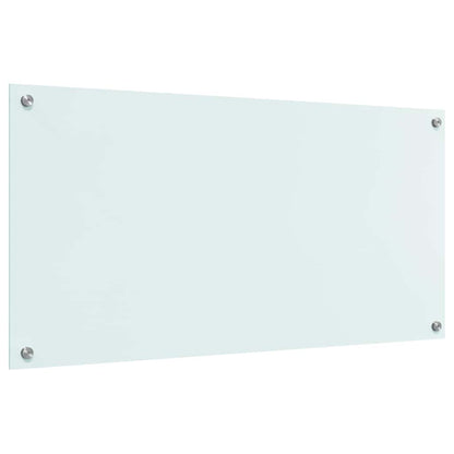 Kitchen Backsplash Milk 100 x 50 cm Tempered Glass