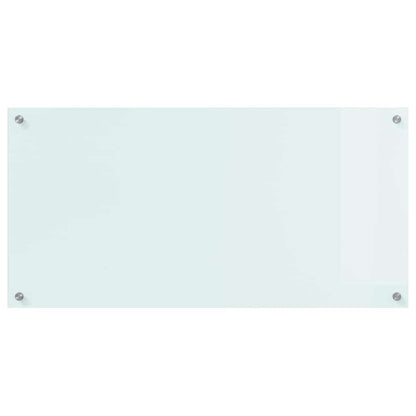 Kitchen Backsplash Milk 100 x 50 cm Tempered Glass