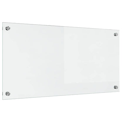 Kitchen Backsplash Transparent 80 x 40 cm Tempered Glass