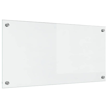 Kitchen Backsplash Transparent 80 x 40 cm Tempered Glass