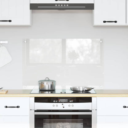 Kitchen Backsplash Transparent 80 x 50 cm Tempered Glass