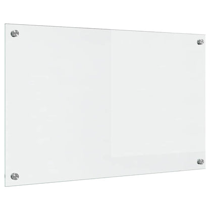 Kitchen Backsplash Transparent 80 x 50 cm Tempered Glass