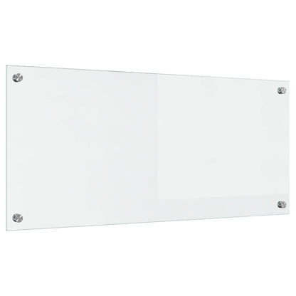 Kitchen Backsplash Transparent 90 x 40 cm Tempered Glass
