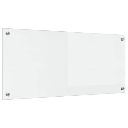 Kitchen Backsplash Transparent 90 x 40 cm Tempered Glass