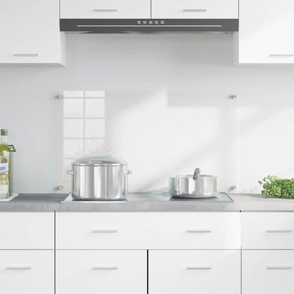 Kitchen Backsplash Transparent 90 x 50 cm Tempered Glass