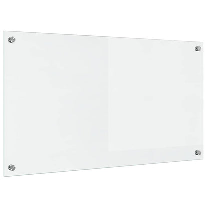 Kitchen Backsplash Transparent 90 x 50 cm Tempered Glass