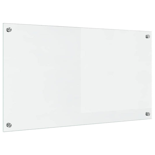 Kitchen Backsplash Transparent 90 x 50 cm Tempered Glass