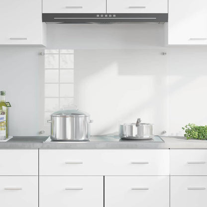 Kitchen Backsplash Transparent 90 x 60 cm Tempered Glass
